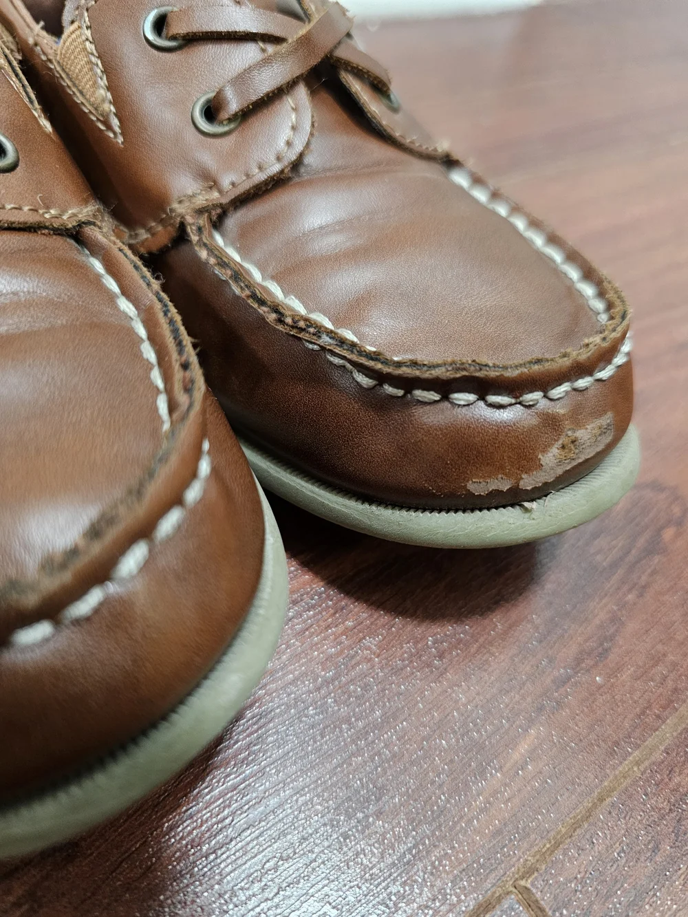 Carter's Brown Leather Boys Dressy Boat Shoes